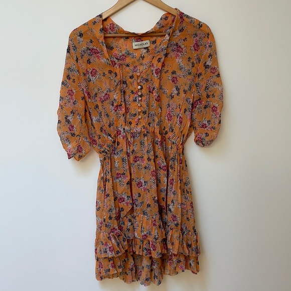 Nicholas Ruffle Mini Dress - Picture 4 of 12